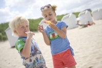 IJs op het strand
