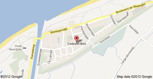 landkaart cadzand-bad